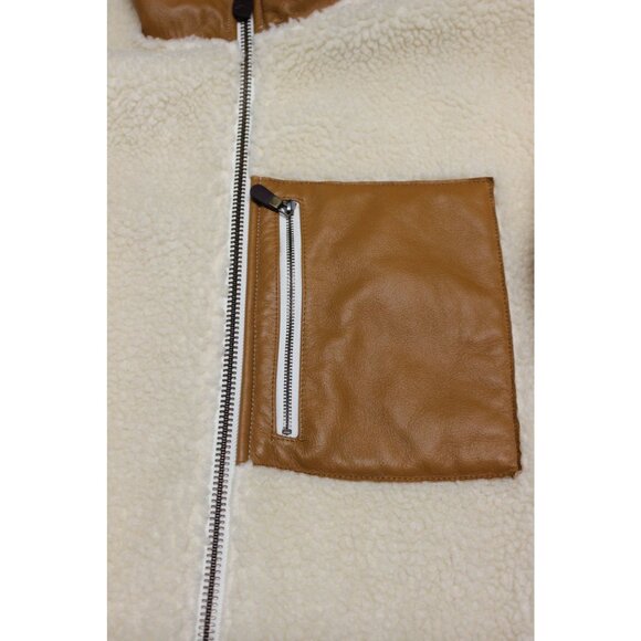 Orvis Stowe Sherpa Jacket Men’s Size Medium Faux Shearling Fleece Zip Front‎ - Picture 13 of 15